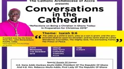Une affiche des "Conversations dans la cathédrale" que l'archidiocèse d'Accra du Ghana accueillera le mercredi 11 décembre 2019 / Damian Avevor