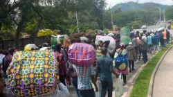 Des milliers de personnes ont été évacuées de Goma, en République démocratique du Congo, suite aux menaces d'une nouvelle éruption volcanique. Crédit : Nelson Mantama / 
