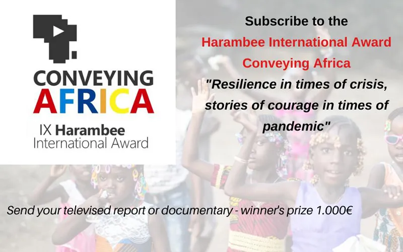 Affiche annonçant le 9e prix international Harambee Africa qui portera sur des histoires de résilience pendant la pandémie de COVID-19