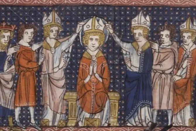 L'ordination de saint Hilaire de Poitiers. | Crédit : Richard de Montbaston et collaborateurs/domaine public via Wikimedia Commons