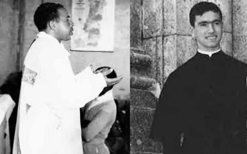 Le P. Sílvio Moreira (à droite) et le P. João de Deus Gonçalves Kamtedza (à gauche), morts pendant la guerre civile mozambicaine. Crédit : Courtesy Photo