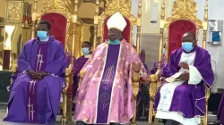 Mgr Ignatius Kaigama lors du lancement de la campagne de carême 2021 dans l'archidiocèse d'Abuja au Nigeria / Archidiocèse d'Abuja