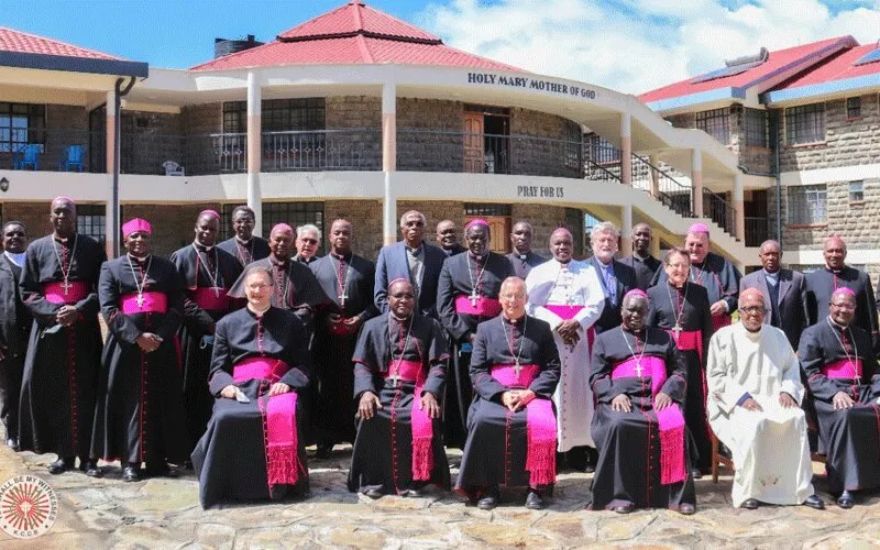 Les membres de la Conférence des évêques catholiques du Kenya (KCCB) à la fin de leur assemblée plénière à Subukia. Domaine Public