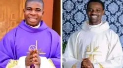 Le père Jude Nwachukwu (à gauche) et le père Kenneth Kanwa ont été enlevés dans leur presbytère du diocèse de Pankshin, au Nigeria, le 1er février 2024. / 