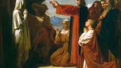 La résurrection de Lazare (1857), par Léon Joseph Florentin Bonnat. / Domaine Public