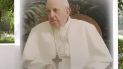 Le pape François livre son message pour la Journée internationale de la fraternité humaine le 4 février 2021. / Capture d'écran de la chaîne YouTube du Vatican.