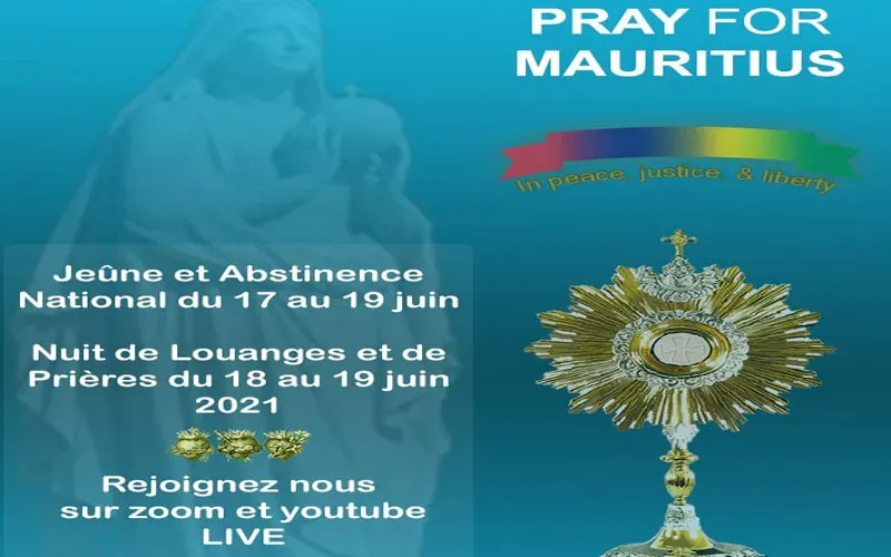Une affiche annonçant la prière nationale de trois jours pour l'île Maurice/Crédit : Diocèse de Port-Louis