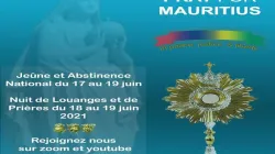 Une affiche annonçant la prière nationale de trois jours pour l'île Maurice/Crédit : Diocèse de Port-Louis / 