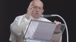 Le pape François prononce son discours Regina Caeli le 21 mai 2023. | Vatican Media / 