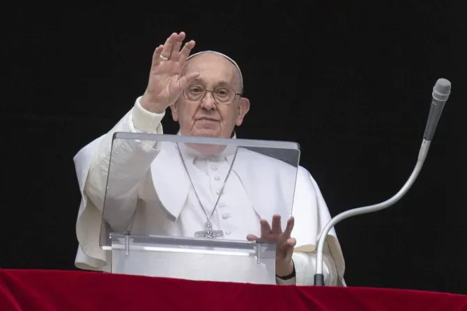 Le pape François prononce le discours de l'Angélus le 10 mars 2024. | Vatican Media