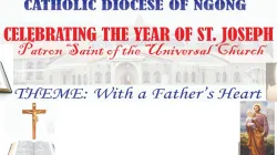 Image de la bannière annonçant l'année de la Saint-Joseph dans le diocèse de Ngong au Kenya / Père Boniface Mukwe/ Diocèse catholique de Ngong
