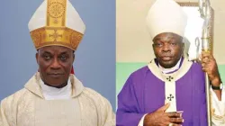 Mgr John Oke Afareha (à gauche) et Mgr Augustine Obiora Akubeze (à droite). / 