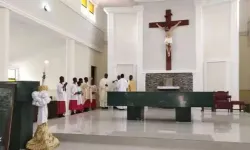 Messe du dimanche de Pâques à la paroisse catholique St. Francis Xavier Owo du diocèse d'Ondo au Nigeria. Crédit : Diocèse d'Ondo / 