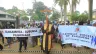 Mgr Joseph Obanyi Sagwe, évêque de Kakamega, conduisant les pèlerins lors d'une marche vers le sanctuaire marial national de Subukia, qui appartient à la Conférence des évêques catholiques du Kenya (KCCB). Crédit : Diocèse de Kakamega / 