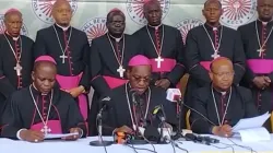 Capture d'écran des membres de la Conférence des évêques catholiques du Kenya (KCCB) lors de leur conférence de presse du vendredi 10 novembre. Crédit : KCCB / 
