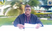 Mgr Charles Kasonde délivrant le message des évêques catholiques de la région de l'Association des conférences épiscopales membres d'Afrique de l'Est (AMECEA). Crédit : AMECEA / 