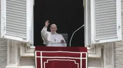Le pape François s'exprime lors de l'Angélus du dimanche, le 30 mai 2021. Médias du Vatican/CNA / 