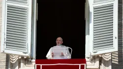 Le pape François prononce son discours de l'Angelus le 24 octobre 2021. Vatican Media / 