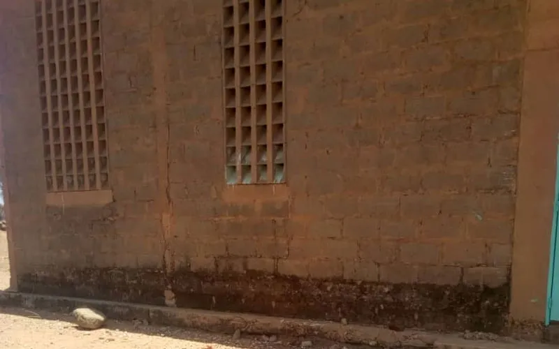Vue latérale de la paroisse Saint-Jean-Baptiste Dolbel de l'archidiocèse de Niamey, au Niger. Crédit : P. Eric Médagbe