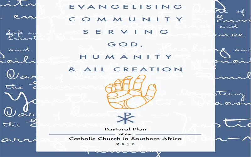 Une affiche du nouveau plan pastoral pour la Conférence des évêques catholiques d'Afrique australe (SACBC). page FaceBook de la SACBC
