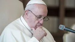 Le pape François lors de l'audience générale du mercredi 11 novembre 2020. / Vatican Media/CNA.