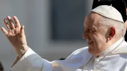 Le pape François lors de l'audience générale du mercredi 7 juin 2023 sur la place Saint-Pierre. | Daniel Ibanez/CNA / 