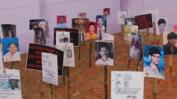 Photos de chrétiens martyrs lors d'un événement public à Bhubaneswar en 2010. | Crédit photo : Anto Akkara / 