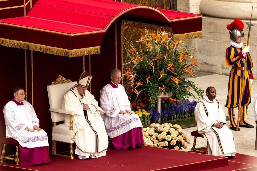 Le pape François, le 21 avril 2019. Daniel Ibanez/CNA.