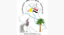 Le logo officiel de la visite du Pape François en Irak. / Saint-Adday.