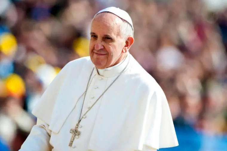 Le pape François, photographié le 17 avril 2013. Mazur/catholicnews.org.uk.