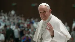 Le pape François lors de l'audience générale le 18 août 2021. Vatican Media / 