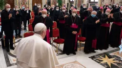 Le Pape François reçoit en audience le Bureau national de la catéchèse de la conférence épiscopale italienne. / Vatican Media/CNA.