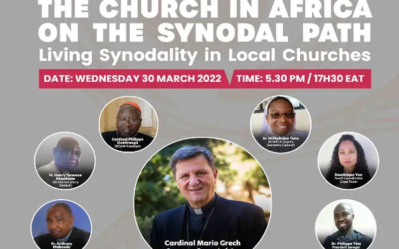Une affiche annonçant le webinaire du 31 mars organisé par le Symposium des Conférences Episcopales d'Afrique et de Madagascar ( SCEAM)
