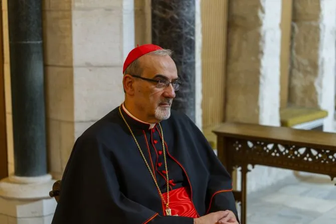 Le cardinal Pierbattista Pizzaballa, patriarche latin de Jérusalem, le 20 octobre 2023. | Crédit photo : Gianfranco Pinto Ostuni