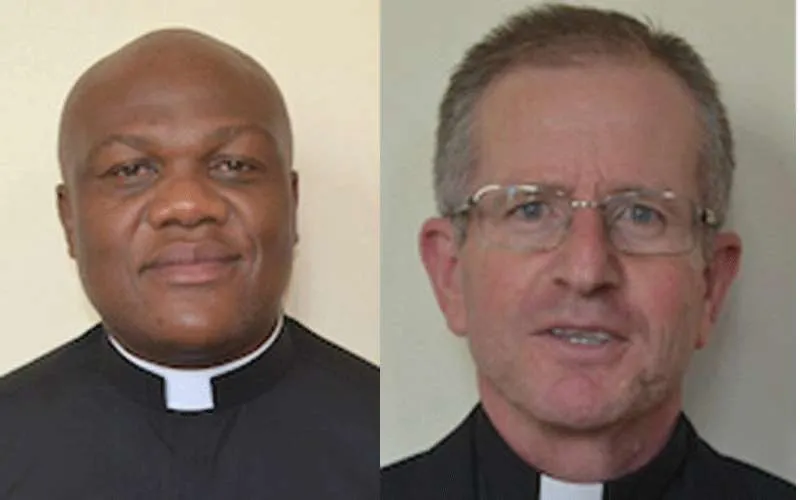 Père Sibusiso Zulu (à gauche) et le Père Owen Wilcock (à droite) d'Afrique du Sud, morts dans un accident de voiture le 3 décembre - SACBC