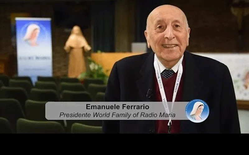 Feu Emanuele Ferrario, fondateur et premier président de la famille mondiale de Radio Maria (WFRM). Famille mondiale de Radio Maria