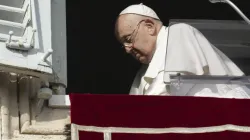 Le pape François apparaît à la fenêtre du Palais apostolique pour prononcer son discours de l'Angélus du dimanche, le 14 janvier 2024. | Vatican Media / 