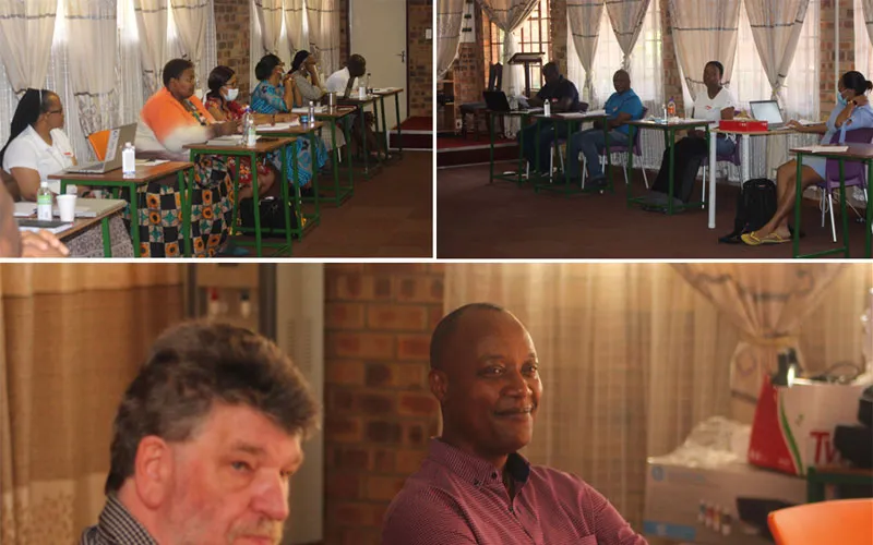 Le personnel du SACBC Aids Office, les participants à l'atelier et les représentants de Misereor, Dr Piet Reijer et Dr Desiree Nzansibira. Crédit : SACBC