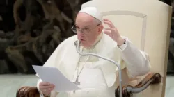 L'audience générale du Pape François dans la salle Paul VI au Vatican, le 25 août 2021 / Daniel Ibáñez/CNA. / 