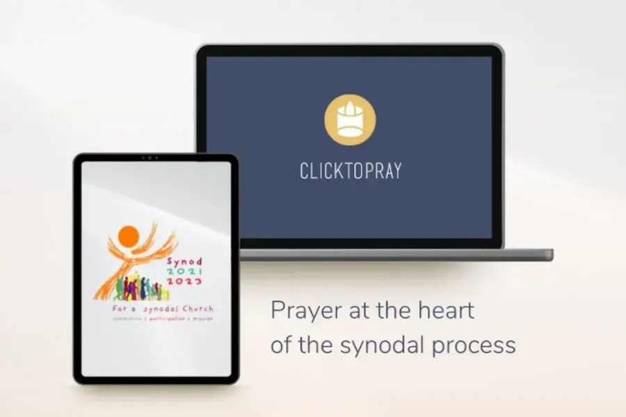 Un site web et une application pour smartphone destinés à aider les catholiques à prier pour le synode sur la synodalité ont été lancés le 19 octobre 2021. Cliquez pour prier 2.0.