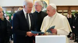 Le pape François et Joe Biden se rencontrent au Vatican, le 29 octobre 2021. Vatican Media. / 