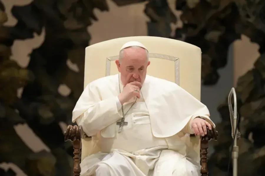 L'audience générale du Pape François dans la salle Paul VI au Vatican, le 9 février 2022. Vatican Media. / 