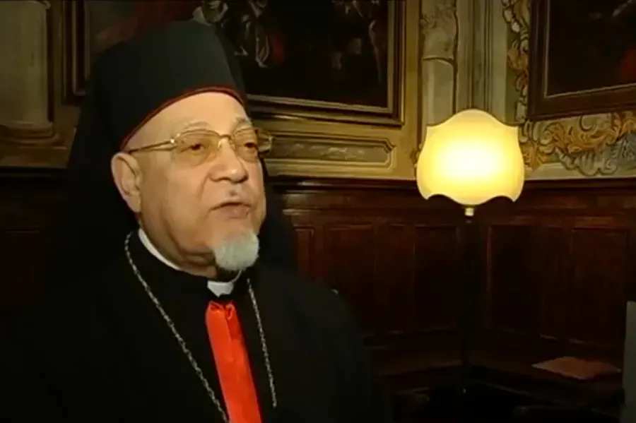 Le cardinal Antonios Naguib (1935-2022). Capture d'écran de la chaîne YouTube Rome Reports in English.