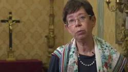 Francesca DiGiovanni, sous-secrétaire aux affaires multilatérales à la Secrétairerie d'État du Vatican. / Capture d'écran de la chaîne YouTube du Saint-Siège et de l'ONU.
