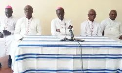 Les évêques catholiques du Sénégal lors d'une conférence de presse le 2 juin 2023. / 