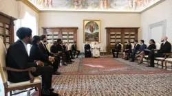Le pape François rencontre une délégation de la National Basketball Players Association au Vatican le 23 novembre 2020 / Vatican Media.