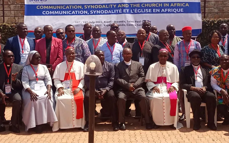 Quelques membres de la région africaine de l'Association catholique mondiale pour la communication, SIGNIS Afrique, pendant leur congrès à Kigali, Rwanda. Crédit : SIGNIS