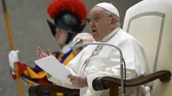 Le pape François s'exprime lors de l'audience générale du 13 décembre 2023, dans la salle Paul VI au Vatican. | Crédit : Vatican Media / 