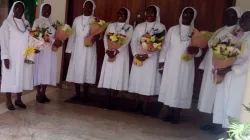 Huit Religieuses des Servantes du Divin Rédempteur (HDR), Congrégation d'Accra qui ont célébré leurs jubilés de rubis et d'argent à la paroisse Marie Mère du Bon Conseil, Airport West, Accra, le mardi 8 septembre 2020. / ACI Afrique