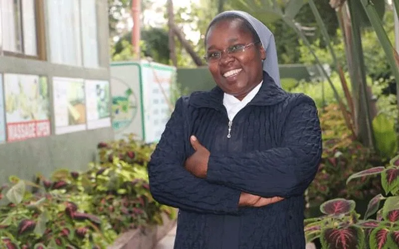 Sœur Celestine Nasiali, coordinatrice du projet Sisters Blended Value Project (SBVP), sous l'égide de l'Association des femmes consacrées d'Afrique centrale et orientale (ACWECA). Page Facebook ACWECA